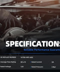 Specifications for Fuel Pump Replacement For Rancher 420 ATV TRX420 2007 Through 2014 And Foreman 500 TRX500 2012 Through 2013