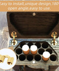 Hidden Brass Barrel Hinges Set For DIY Jewelry Boxes And Furniture 6 Pack 8mm Concealed Hinges With 180 Degree Opening