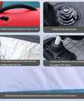 Inflatable Wing Foil Surf Wing Portable Waterproof Handheld Wind Kite with durable Ox Cloth PVC, safety features, and accessories.