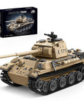 Panther Tank WW2 Military Building Set With 937 Pieces Ultra Detailed Collectible German PzKpfw V Army Model Kit, box view