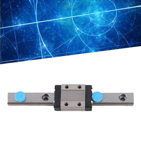 9mm Mini Linear Rail Guide With Ball Retainer And Lubrication System, Steel Rail Block For Precision Measurement And Smooth Motion, Four Point Load Design For Rock Solid Stability, 100mm Length