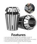Heavy Duty ER40 Spring Collet Chuck For CNC Lathe Milling Machines 4mm-25mm Range fits all standard tool holders, detailed view.