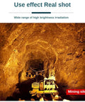 Heavy Duty Led Tower Floodlight Waterproof Job Site Search Lamp With Badass 1000 Watt Glow illuminating a mining site.