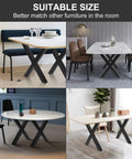 Set Of 2 Industrial Country Style Steel Table Legs 28 Inch By 24 Inch Dining Table Legs 28 Inch Tall And 24 Inch Wide Rock Solid Heavy Duty DIY Iron Bench Legs For Office Desks Computers And Home Tables supporting modern dining tables