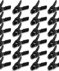 Kickass Heavy Duty Spring Clamps A Twenty Four Pack delivering snug one point five inch openings arranged neatly in a grid pattern.