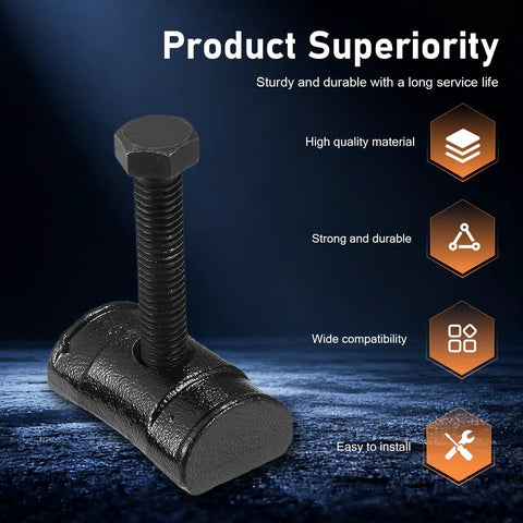 Heavy Duty Torsion Bar Key Adjustment Block Nuts And Bolts Full Thread Bolt Kit 11561233 15530026 Oem Spec black forged steel bolt