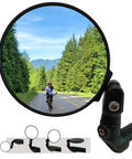 Big Bar End Mirror For E Bikes With Automotive Grade Glass Delivers Crystal Clear View On Left Or Right Fits Most 14.8 To 23 Mm Handlebars