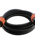 Heavy Duty Industrial Rubber Extension Cord 100 Feet Nema L15 30 Locking Plug 30 Amp 3 Phase 250 Volt Soow Cable with orange connectors
