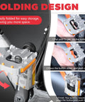 Grippy Aluminum Bike Pedals With Reflective Strips Universal 9 Sixteen Inch Pedals folding mechanism showcase.