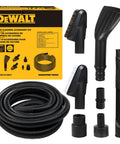 Car Detailing Vacuum Hose Accessory Kit With About 15 Ft Flexible Hose Includes Crevice Tool Soft And Stiff Brush Set