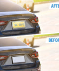 Two Pack Clear License Plate Covers Unbreakable Bubble Protector For Front And Back Car Tags Twelve Point Two By Six Point Three Inches
