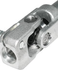 Close-up of Sturdy Lower Intermediate Steering Shaft With U Joint Coupler for 2009-2014 Ford F150, showing durable metal construction.
