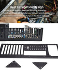 Image showing components of Open Frame Gaming PC Case For ATX And ITX Motherboards DIY Friendly 305 By 245Mm Fit One SSD And One HDD Bay Open Chassis Rack Design Dope Airflow And Heat Dissipation Easy Install Space For Custom Cooling.