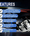 Features of Two Pack Front Wheel Bearing And Hub Assembly 4WD Compatible With 2014 To 2018 Silverado 1500, 2015 To 2020 Tahoe