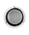 4 Inch Round ABS Air Vent Louver Grille Cover Set With Built In Fly Screen Mesh 4 Pack, top view showing mesh detail