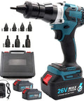 Powerful Heavy Duty Pro Grade Cordless Rivet Nut Gun With Dual 26V Batteries And Brushless Motor for M3 to M12 fastening, tools and accessories.