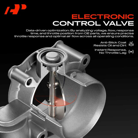 Electronic Throttle Body With 6 Pin Plug No Fuss Plug And Play Direct Fit Replacement For Chevy Colorado Impala Monte Carlo Trailblazer Canyon Envoy And More 3.5L 3.7L 4.2L 5.3L V6 Engines Replaces Worn Out Or Faulty Throttle Bodies, silver metal electronic control valve