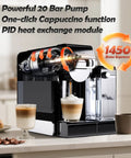 Game Changing Espresso Machine With Automatic Milk Frother And Capsule Coffee Maker Delivers Big Time Flavor silky smooth foam.