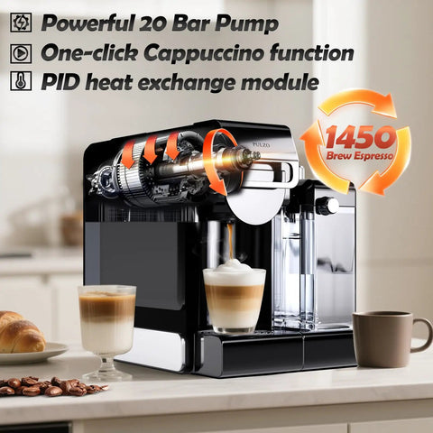 Game Changing Espresso Machine With Automatic Milk Frother And Capsule Coffee Maker Delivers Big Time Flavor silky smooth foam.