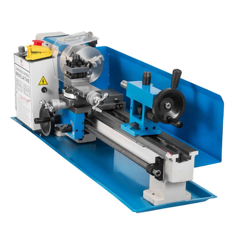 Awesome 550W Mini Benchtop Lathe Metal Works Machine with variable speed for DIY projects and small parts fabrication.