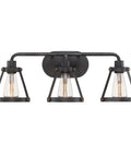 Wicker Park 3-Light Vanity Light Fixture In Weathered Pewter With Old Satin Brass Accents, 24.25 Inches Wide, bulbs not included