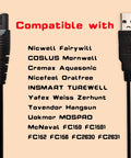 Water Flosser USB Charger Cable Replacement Compatible With Nicwell F5025, COSLUS F5020E, Oralfree Nicefeel, black cable and plug