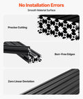 Close-up of Beefy 10 Pack 23.62 Inch Aluminum Extrusion Profile With T Slot European Standard Anodized Linear Rail showing precise cuts.