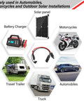 Beefed-Up Heavy Duty 20 Feet 10AWG Solar Panel To SAE Adapter Cable for various applications including RVs and motorcycles.