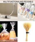 Ultimate 76 Piece Cable Organizer Set with silicone ties securing various cables and items, showcasing reuse and functionality.