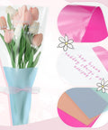150 Pack Flower Bouquet Sleeves With Plastic OPP Wrapping Bags for DIY floral arrangements and bouquets