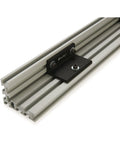 Straight Up Heavy Duty 4 Slot Aluminum Fence Track 48 Inch Length With 1 4 20 T Nuts For Table Saws Miter Jigs Router Guiding Systems, close-up view.