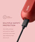 Ultra Handy Cordless Electric Screwdriver With 3.6V USB Rechargeable Battery showing USB charging port and safety features