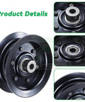 Flat Idler Pulley Replacement For Toro Timecutter SS5000 Deck 50 Inch And 42 Inch Models 132-9420 with detailed views
