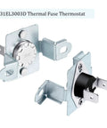 Dryer Repair Kit With 6931EL3001F Thermostat And 6931EL3003D Thermal Fuse Thermostat Replacement Parts For Dryers DIY Friendly Install Plug And Play Fits Most Models showing 6931EL3003D thermal fuse.