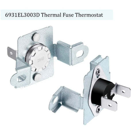 Dryer Repair Kit With 6931EL3001F Thermostat And 6931EL3003D Thermal Fuse Thermostat Replacement Parts For Dryers DIY Friendly Install Plug And Play Fits Most Models showing 6931EL3003D thermal fuse.