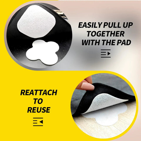 Heavy Duty Rug Gripper Tape With Detachable Hook And Loop Strips For Hardwood Floors And Tile Keeps Area Rugs In Place Safe Reuse