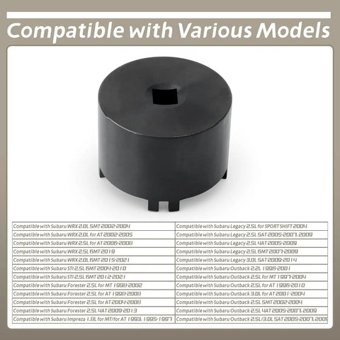 Front Differential Sundial Bearing Carrier Retainer Seal Replacement Socket Tool Swaps Right Out For Subaru Forester Impreza Wrx Sti Legacy Outback Drops Clean With No Headaches.
