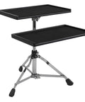 Sidekick Essentials Table With Stand For DJs And Musicians Compact 16x10 Inch Wood Top With Felt Lining Scratch Resistant Surface