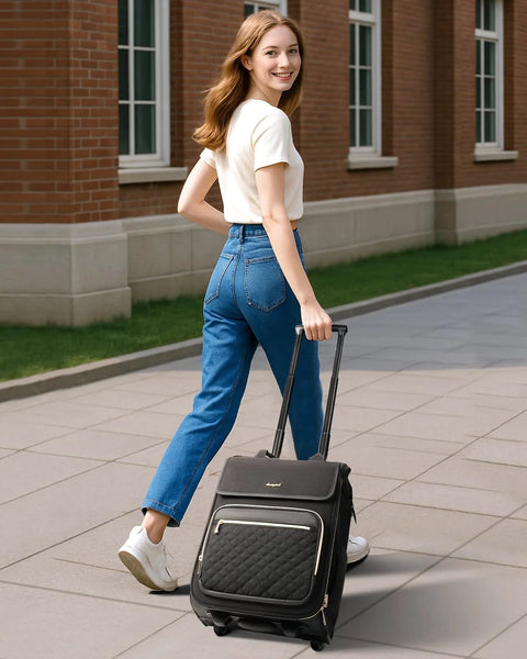 Rolling Wheeled Backpack For Women Arcoyard 2 In 1 ✓