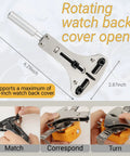 Pro Grade 155 Piece Watch Repair Kit With Precision Screwdrivers, Case Opener, Link Removers, Band Adjusters, Battery Replacement Tools