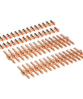 60 Piece Plasma Cutter Consumables Kit for PT 31 and LG 40 Torches Includes 30 Copper Electrodes and 30 Copper Nozzles