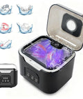 Dope Ultrasonic Retainer Cleaner Machine With 48kHz Power 4 Modes And Timer 240ML Dental Pod in black cleaning dental items