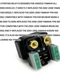 Rock Solid And Built Tough Heavy Duty 30A Starter Solenoid Relay for Yamaha ATV, designed for multiple models, detailed view.
