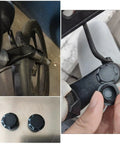 Six Pack Rubber Dust Caps For Bike Suspension Forks 19mm ID Protective Plugs Front Forks For MTB Ebike Oil And Air Shock Absorbers Replacement Easy Install shown installed and in hand