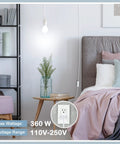 Bedroom with 20 Foot UL Approved Hanging Lantern Extension Cord With On Off Switch For E26 E27 Socket 360W Paper Lantern Pendant Light Cable