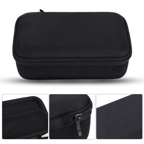 Road Warrior Microphone Case For Sm7b And Mv7 Podcast Mic with sturdy black nylon exterior and zipper, perfect for storing equipment.