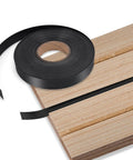 Black Slatwall Inserts Dope Wall Plate Gap Filler For Modern Room Makeover Embedded Vinyl Panels roll with wood slatwall