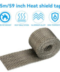1.5m heat shield tape in aluminum alloy roll, fire retardant for high temperature insulation