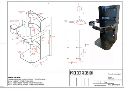 Heavy Duty Hanging Bracket For 8 Inch Co2 Carbon Dioxide And Dry Chemical Fire Cylinders Rig Ready Mount For Trucks And Shops Locks Down Your Safety Gear Dead Simple Zero Hassle Installation Guaranteed Quick Setup