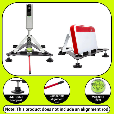 Leveling And Alignment Stand For Golf Launch Monitors Pro Grade Metal Build With Precise Adjustable Feet Keeps Distances Launch Angles And Ball Speed Readings Accurate Mevo Plus Compatible A Solid Gift For Golfers Who Love A Sharp Setup